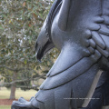 artesanía de metal de fundición de bronce escultura de águila de bronce grande para jardín